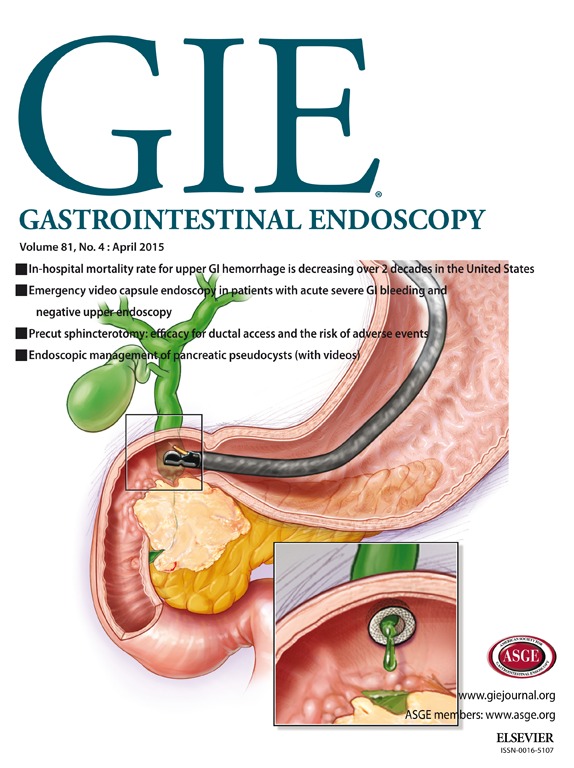 Gastrointestinal Endoscopy Avril 2015 Société Royale Belge de